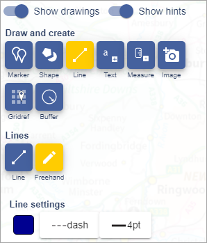 draw freehand line